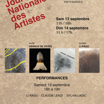 annonce de mon exposition à Barjols